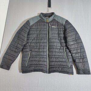 CAT Caterpillar Defender Insulated puffer jacket men's XL black & grey colour